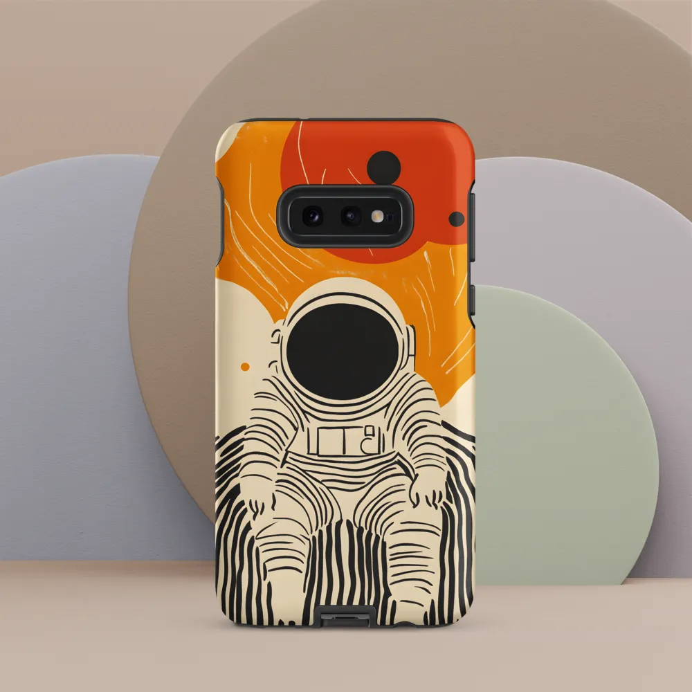 Astronaut in Cosmic Thoughts | Phone Case |  S10e | Tough Case | Matte
