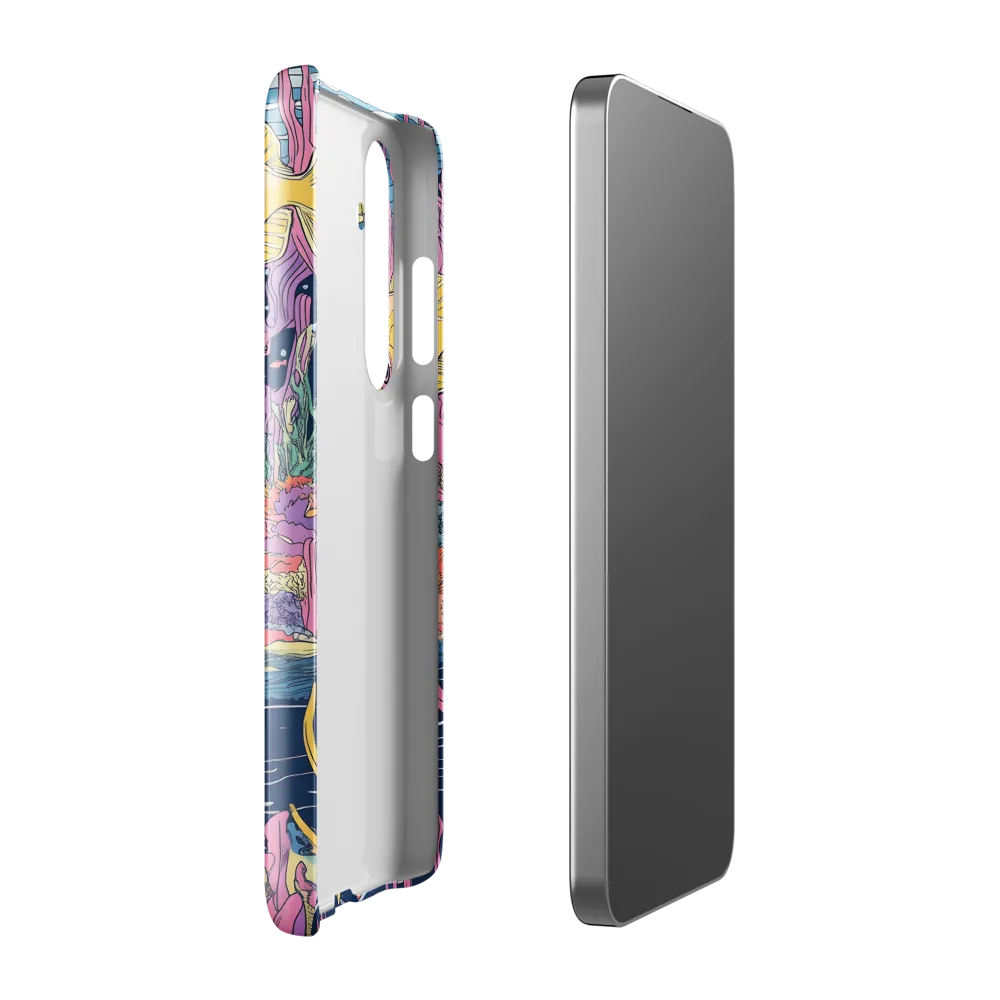 Underwater Dreamscape: A Playful Encounter | Phone Case |  S24 Plus | Snap Case | Glossy