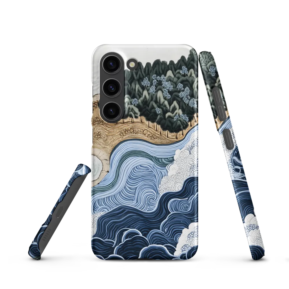 Oceanic Harmony: A Tranquil Landscape | Phone Case |  S23 | Snap Case | Matte
