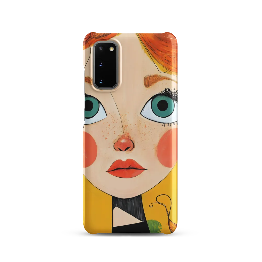 Whimsical Portrait of a Girl | Phone Case |  S20 | Snap Case | Matte