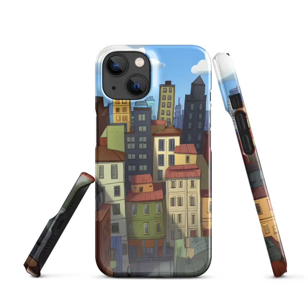 Urban Symphony: A Colorful Cityscape | Phone Case |  14 | Snap Case | Glossy