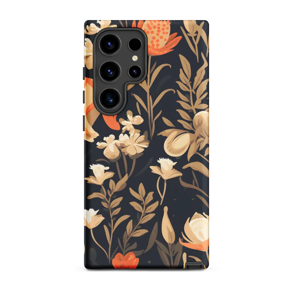 Floral Harmony: A Dance in the Dark
