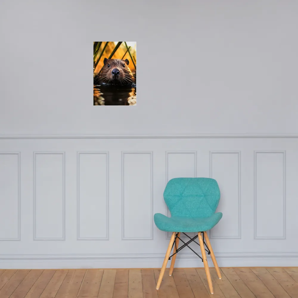 Beaver Serenity: A Natural Portrait | Poster | 12″×18″