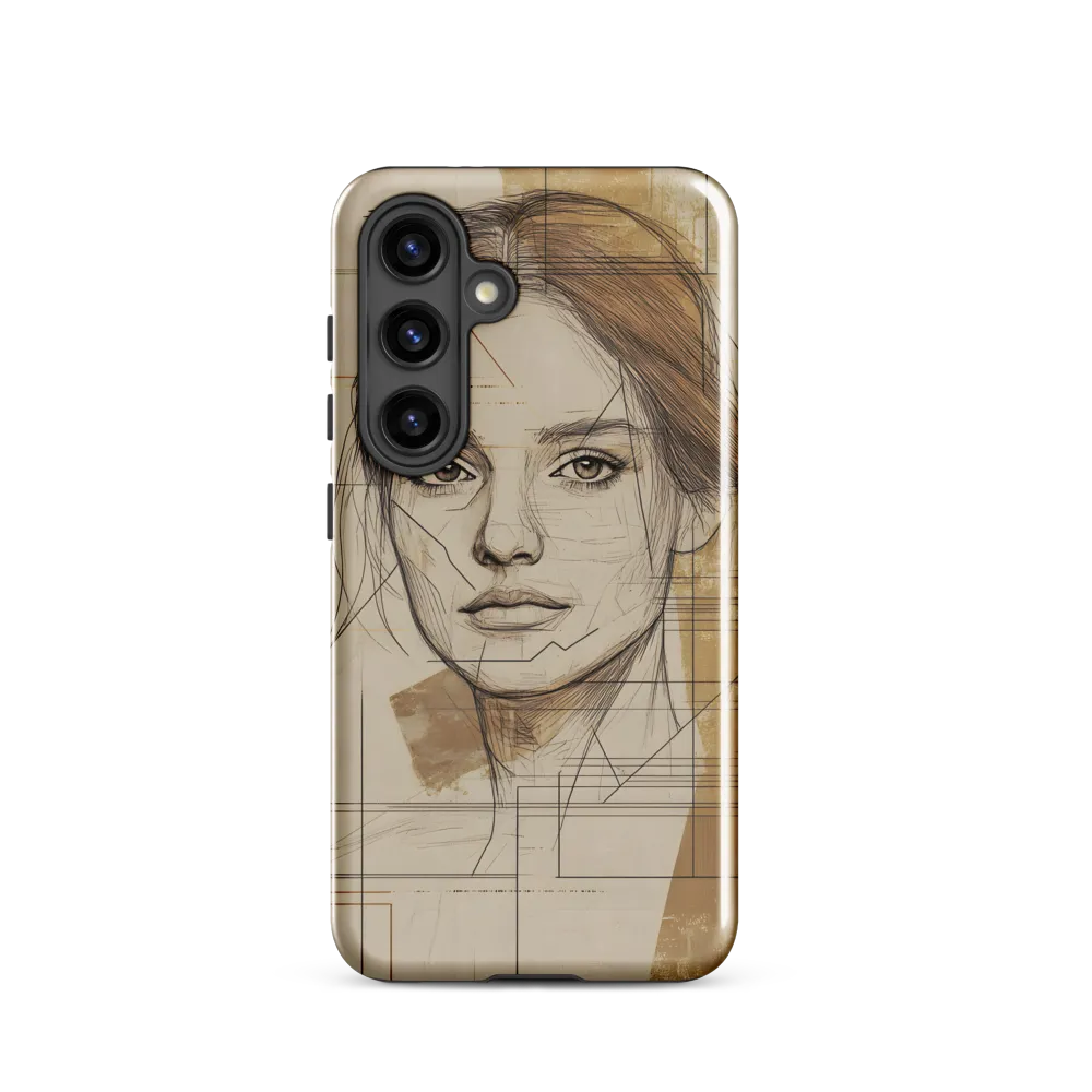 Geometric Elegance: A Modern Portrait