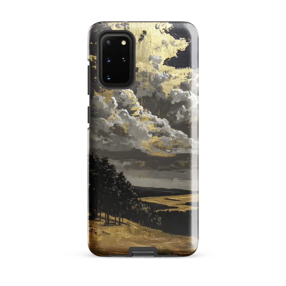 Golden Serenity in a Dramatic Sky