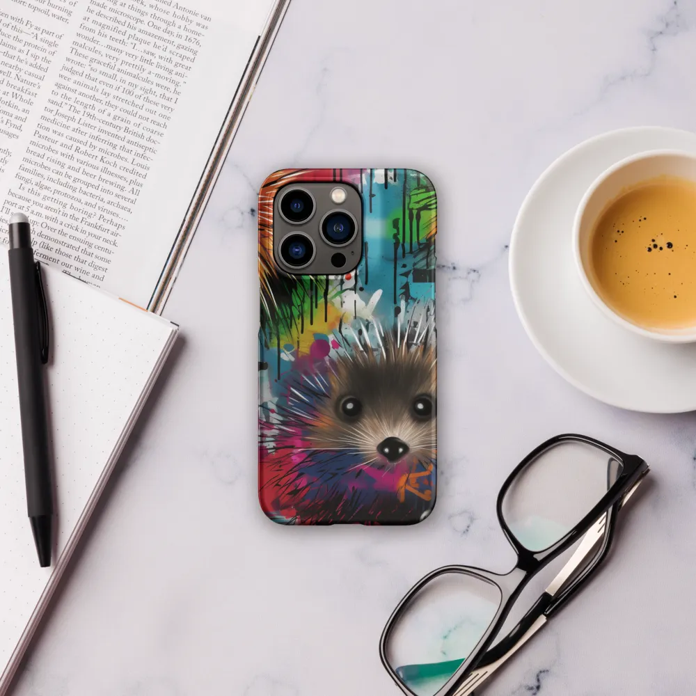 Whimsical Hedgehogs in a Kaleidoscopic Wonderland | Phone Case |  14 Pro | Snap Case | Matte
