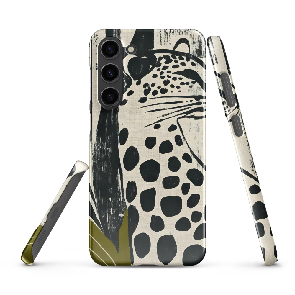 Leopard in Silhouette: A Modern Appeal | Phone Case |  S23 Plus | Snap Case | Glossy