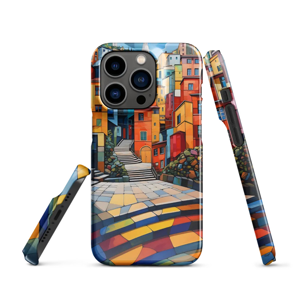 Vibrant Village: A Cubist Journey