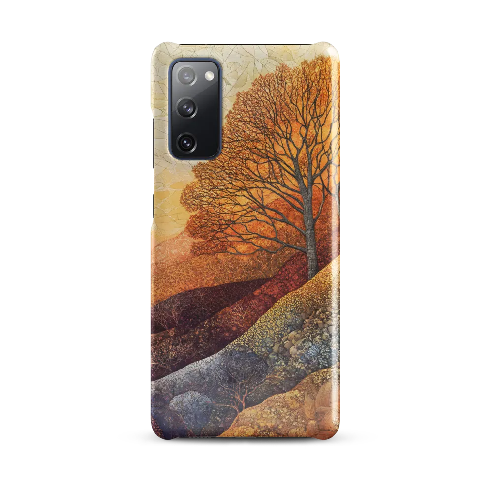 Amber Canopy on Patterned Hills