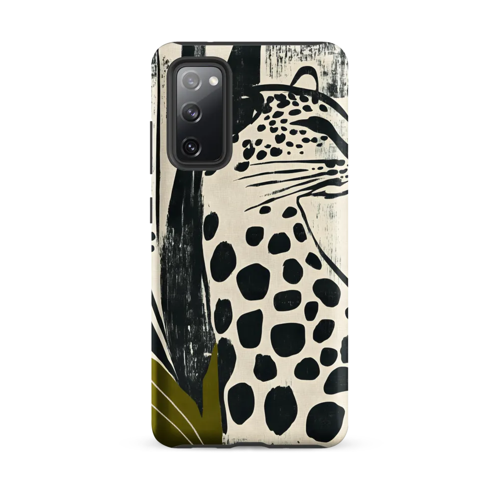 Leopard in Silhouette: A Modern Appeal | Phone Case |  S20 FE | Tough Case | Matte