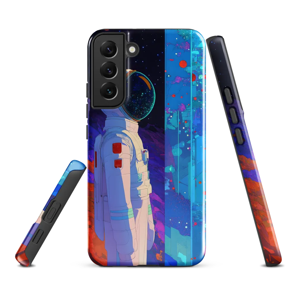 Cosmic Exploration: The Astronaut's Journey | Phone Case |  S22 Plus | Tough Case | Glossy