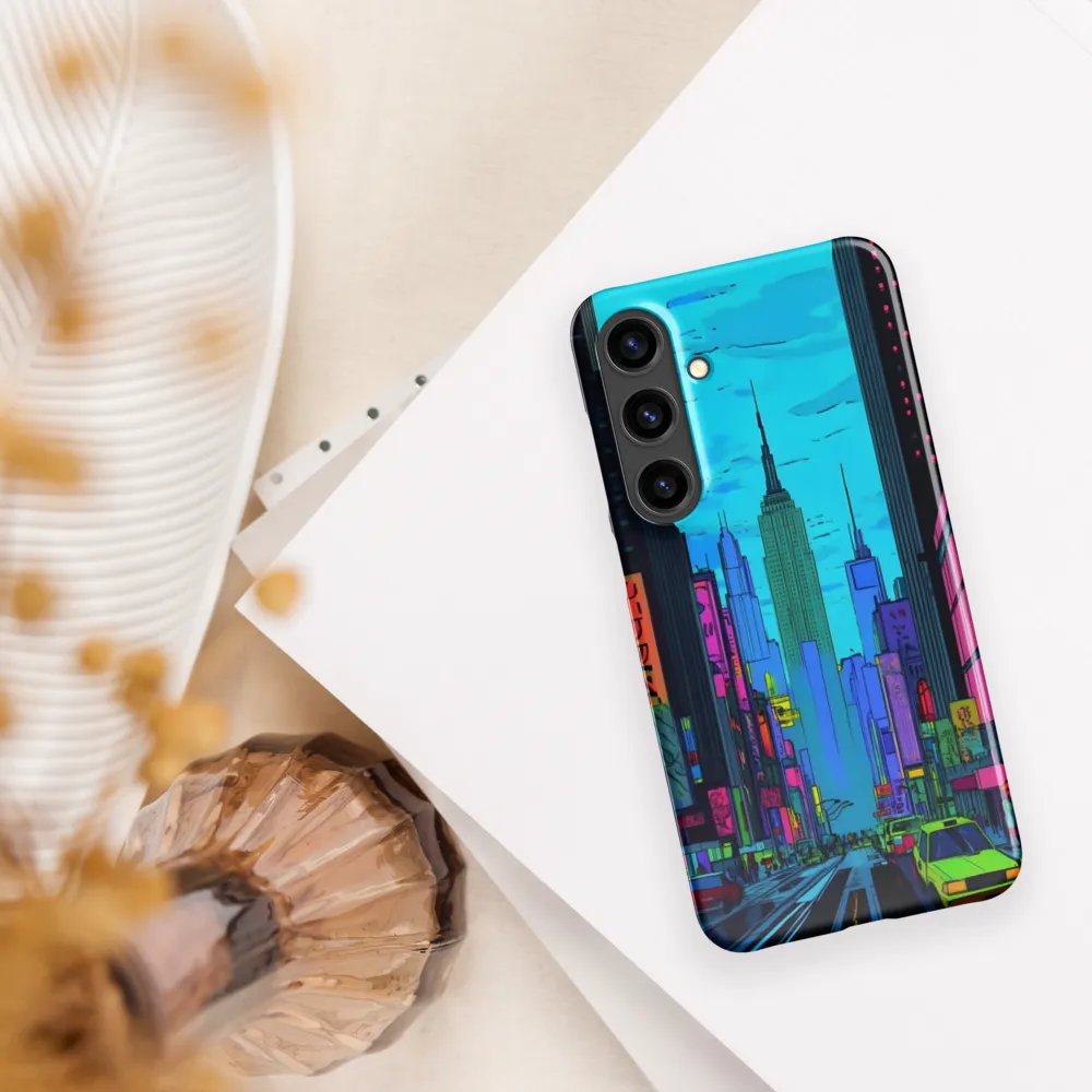 Neon Dreams of the City | Phone Case |  S24 Plus | Snap Case | Glossy