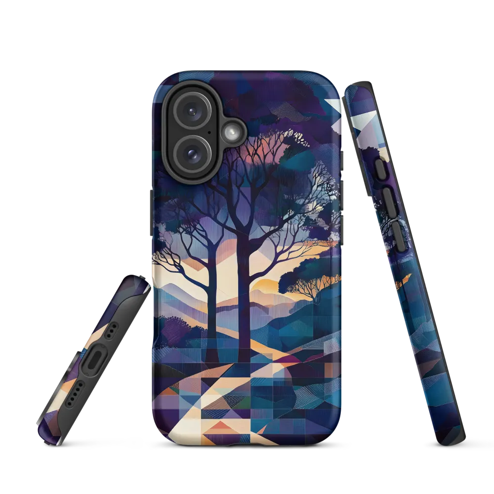 Tranquil Geometry: A Journey Through Color | Phone Case |  16 | Tough Case | Matte