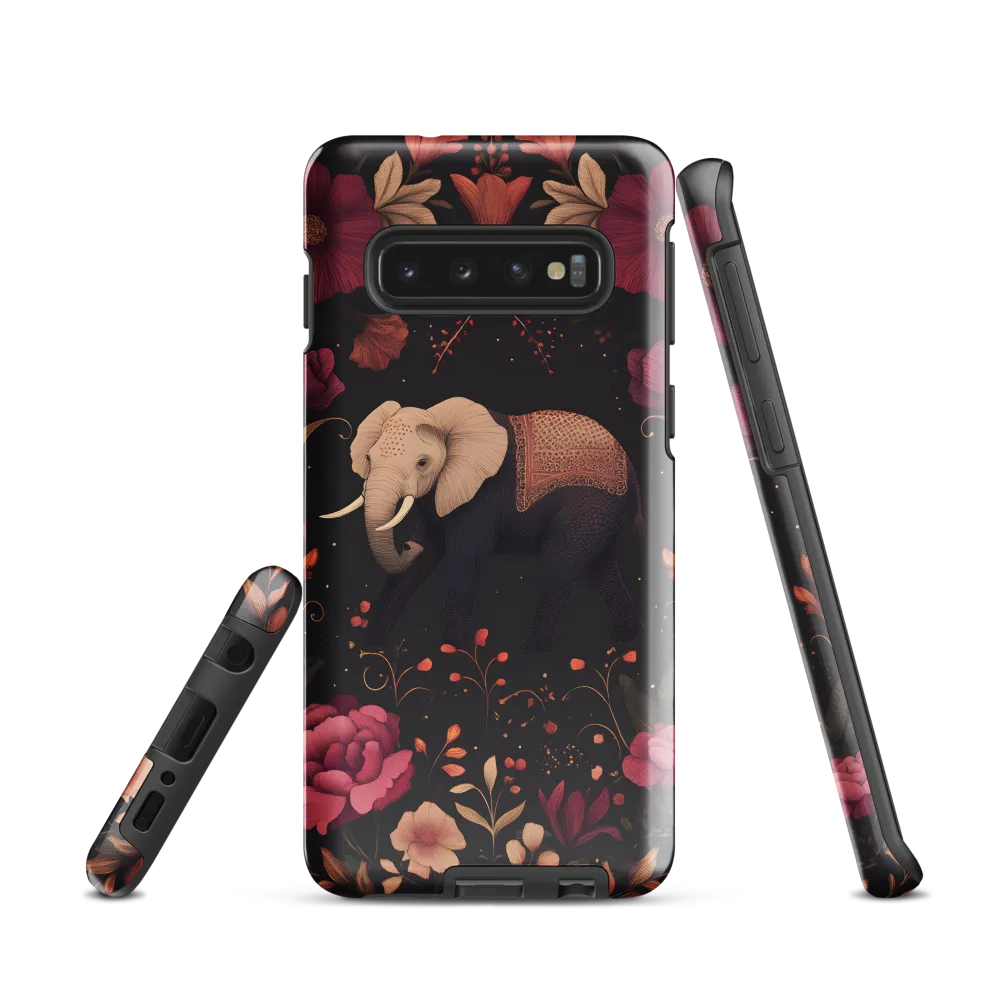 Whispers of the Wild: Elephants and Blooms