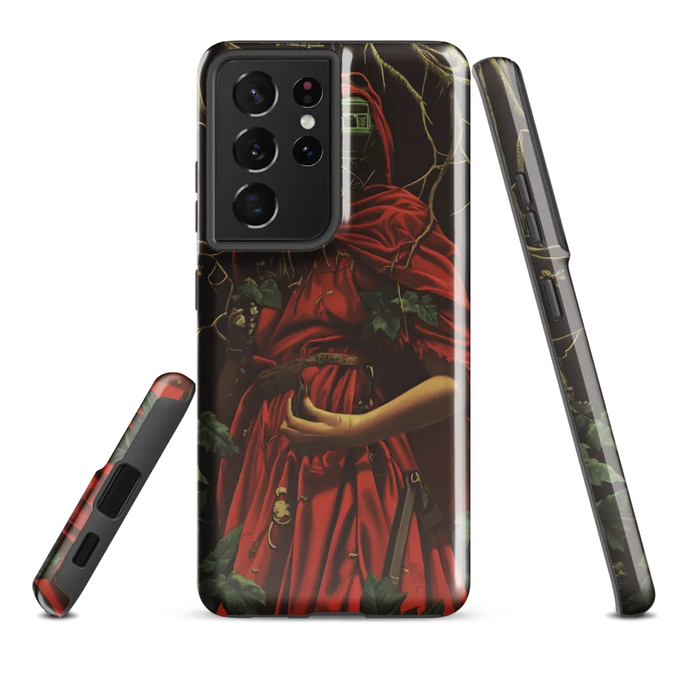 The Enigmatic Cloaked Traveler | Phone Case |  S21 Ultra | Tough Case | Glossy