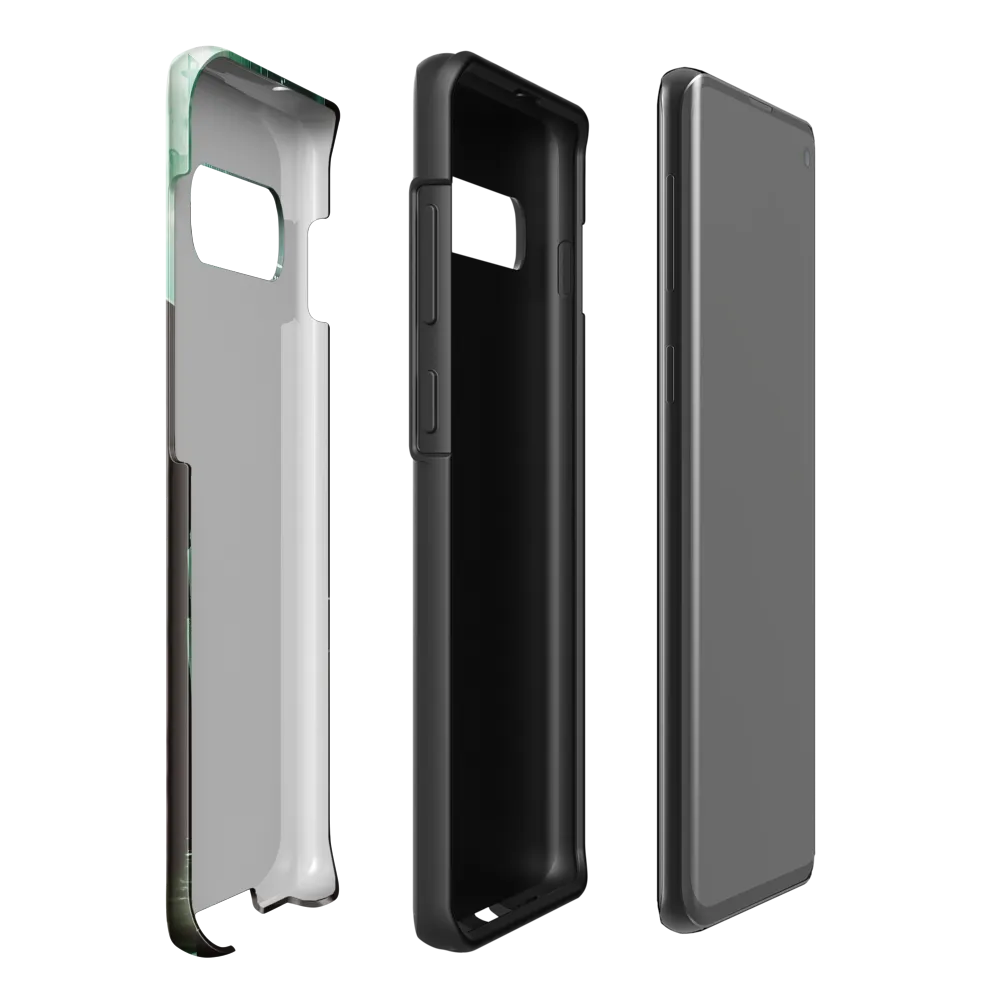 Silent Contemplation in a Futuristic Dystopia | Phone Case |  S10 Plus | Tough Case | Glossy