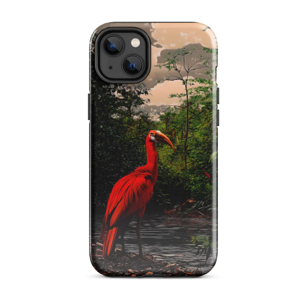 Enigmatic Elegance: The Scarlet Observer