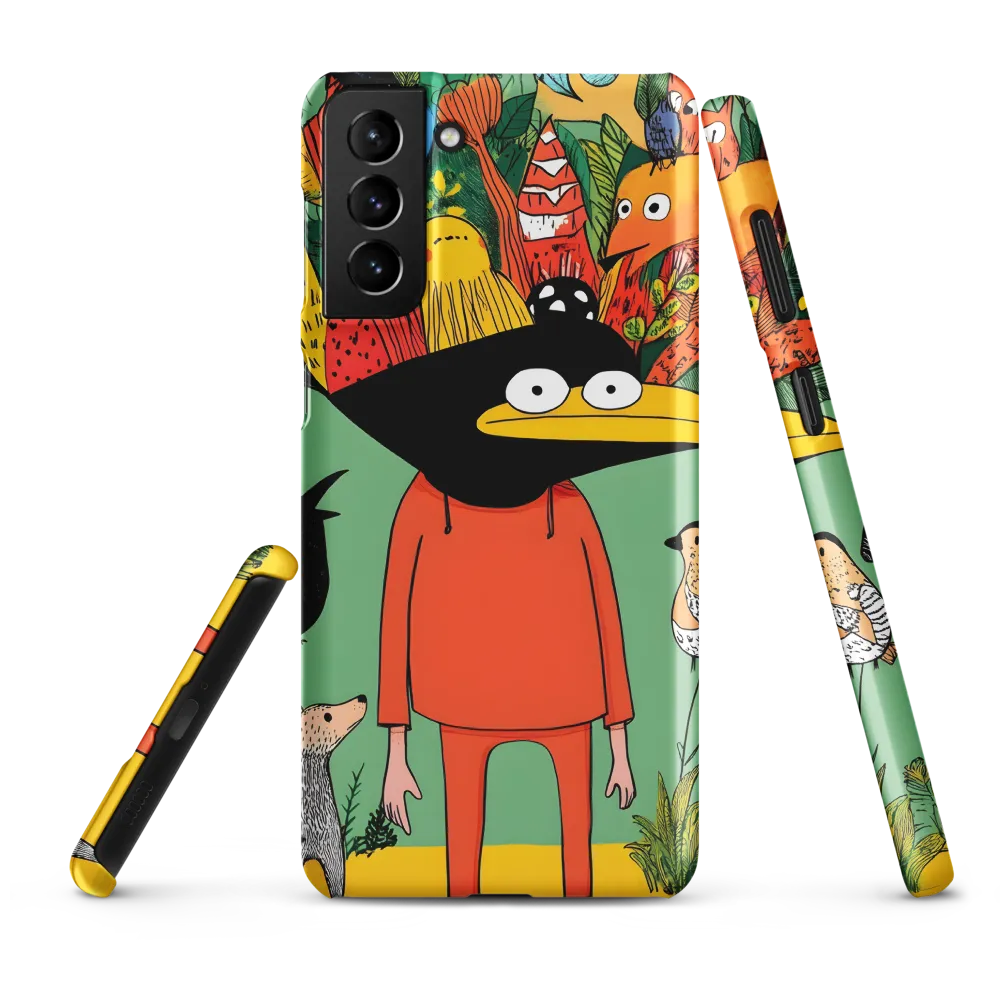 Whimsical Encounter in a Colorful Jungle