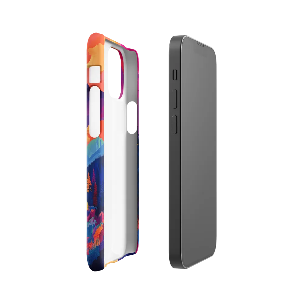Radiant Serenity: A Surreal Landscape | Phone Case |  13 Mini | Snap Case | Glossy