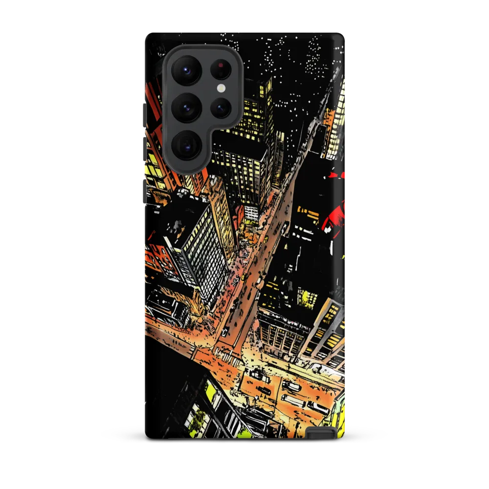 Urban Nightscape: A Bird's-eye View
