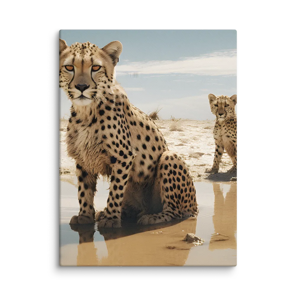 Silent Watchers of the Savanna | Canvas | 12″×16″