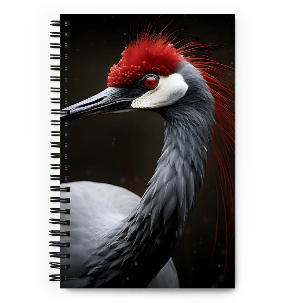 Ember-Crested Elegance | Spiral Notebook