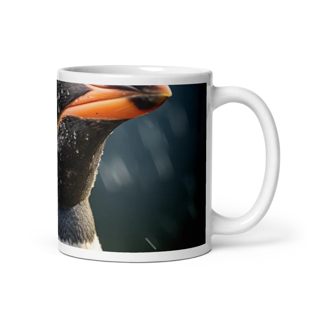 Silent Majesty: A Portrait of the Penguin | Mug with White inside | 11 oz