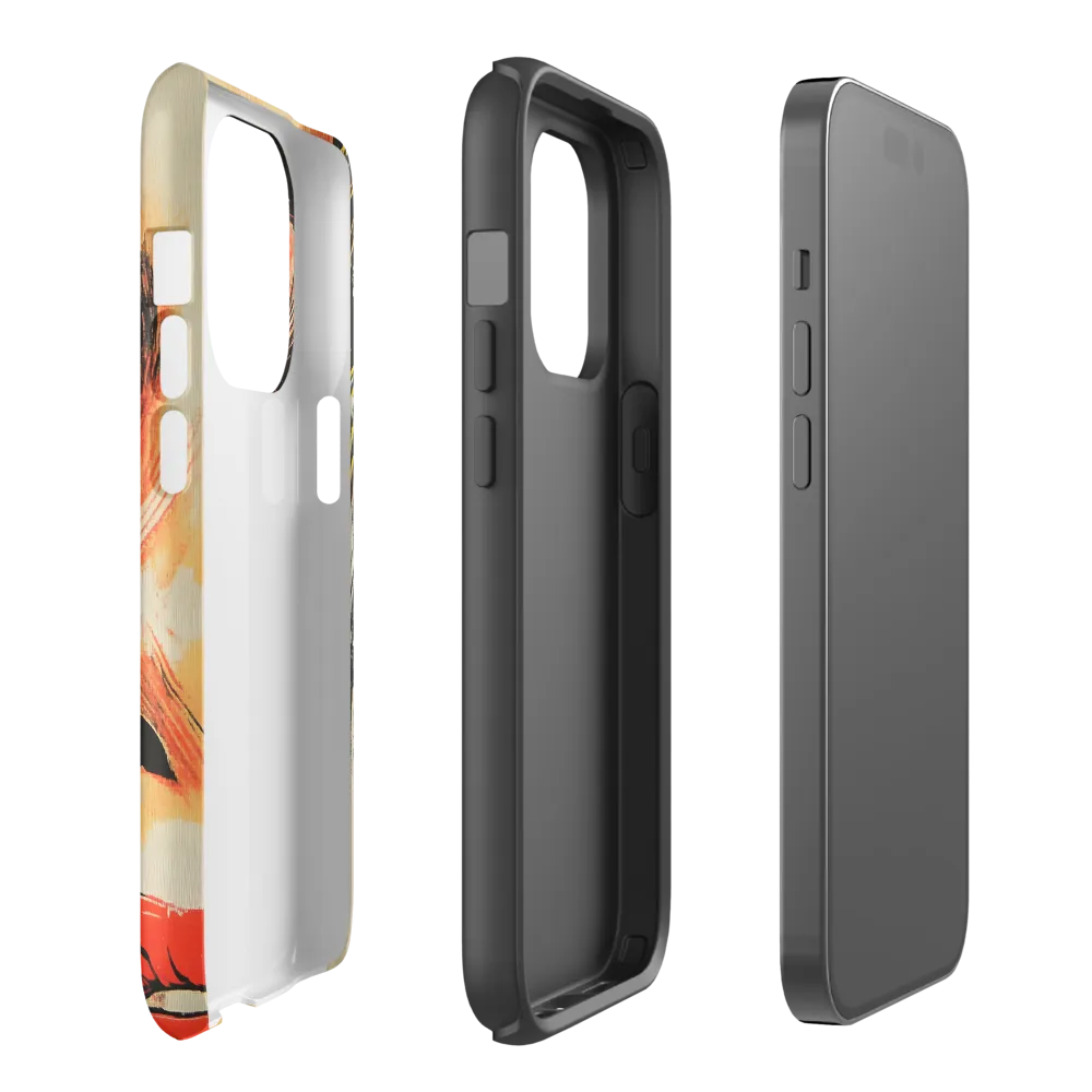 Intense Gaze: A Pop Art Portrait | Phone Case |  14 Pro | Tough Case | Matte