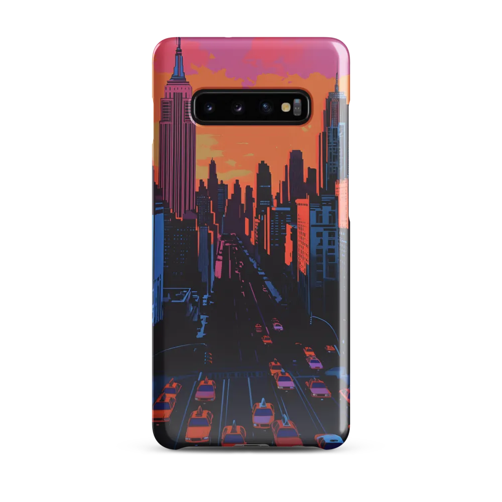 Sunset Over Skyscrapers | Phone Case |  S10 Plus | Snap Case | Glossy