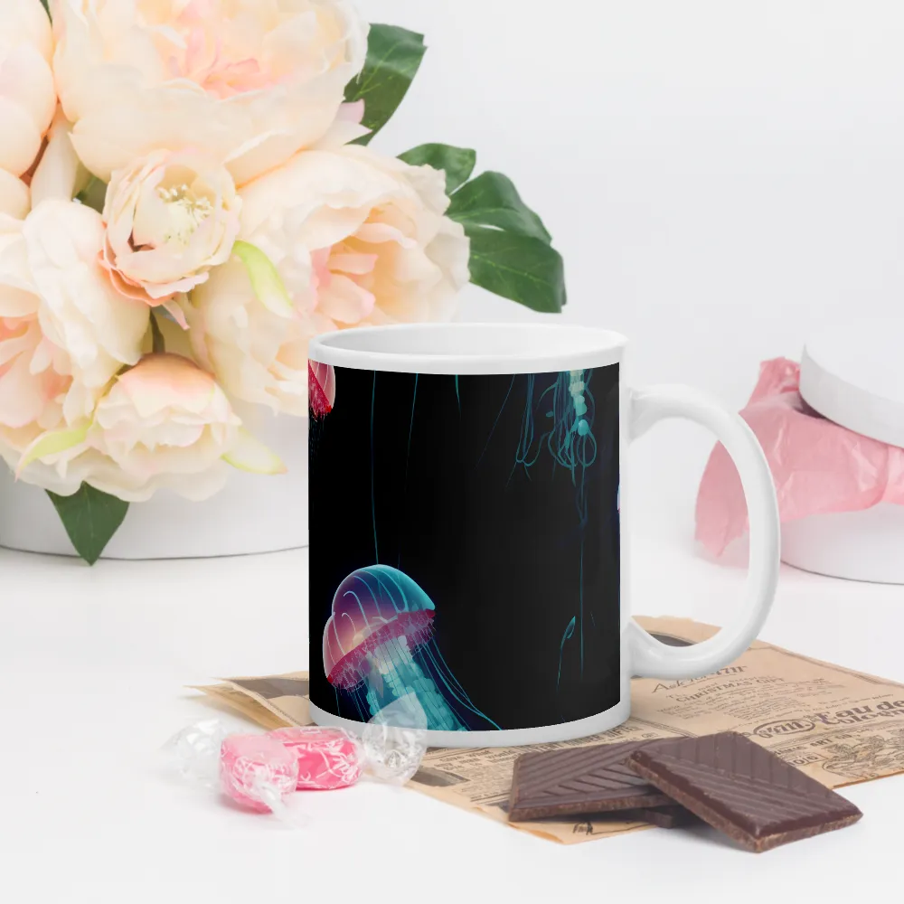 Ethereal Dance of Jellyfish | Mugs | Multiple Sizes & Colors