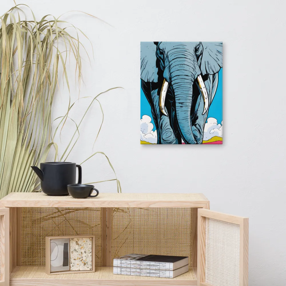 Majestic Presence: The Elephant | Canvas | 16″×20″