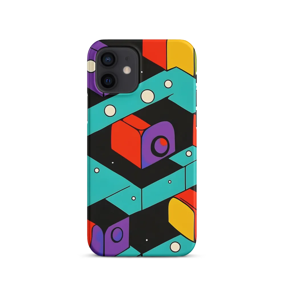 Vibrant Geometric Harmony | Phone Case |  12 | Snap Case | Matte