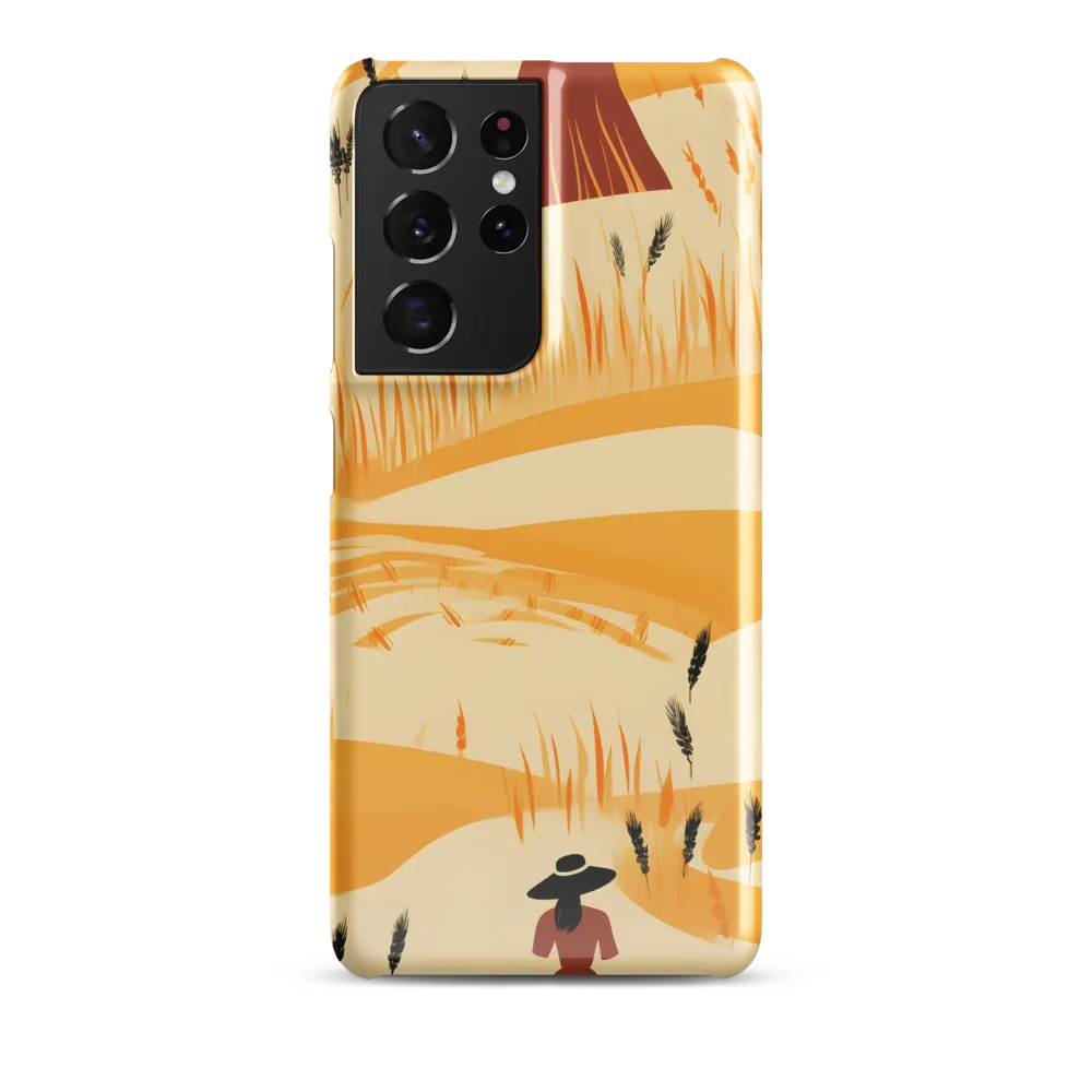 Embracing the Fields: A Floral Journey | Phone Case |  S21 Ultra | Snap Case | Glossy