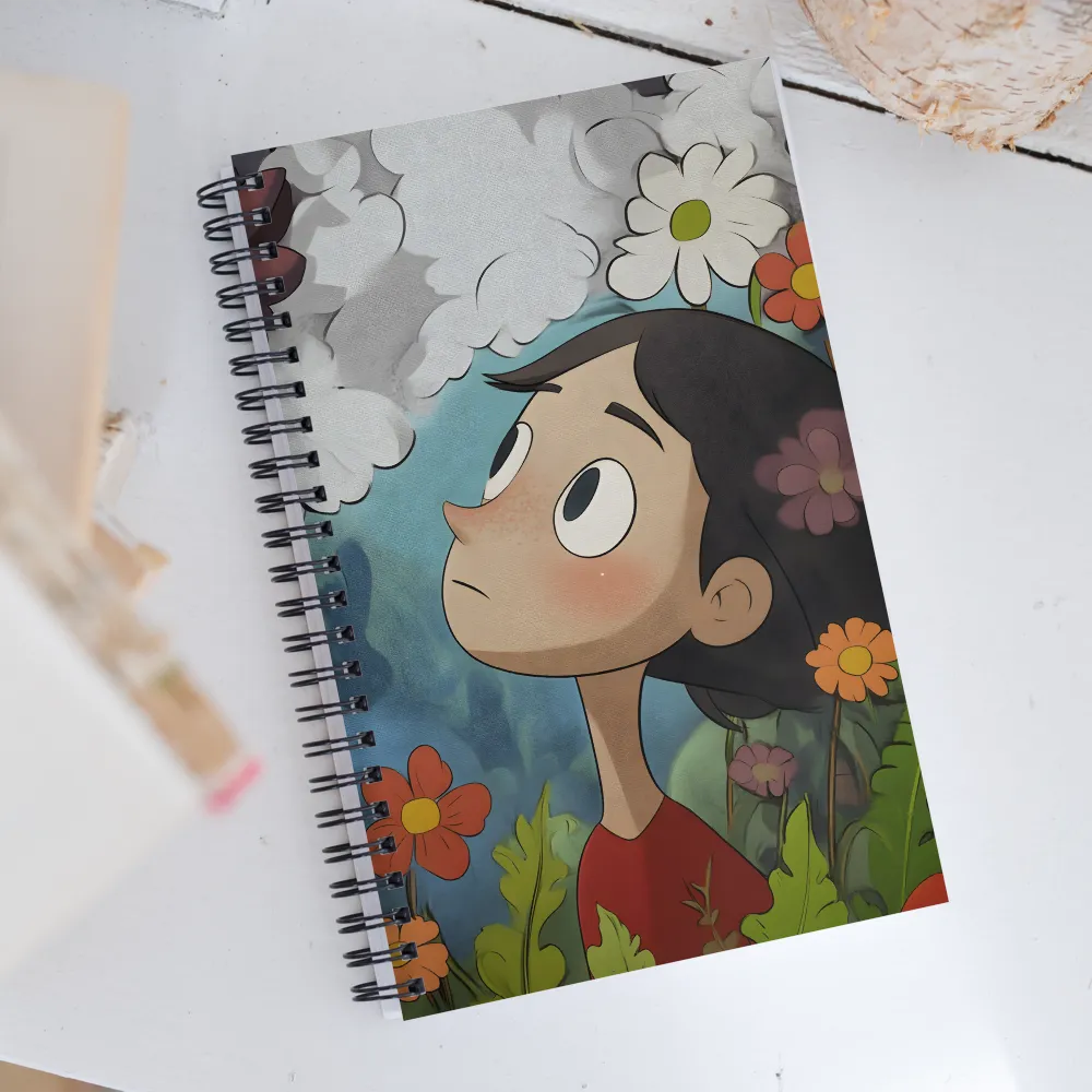 Curiosity in Bloom | Spiral Notebook