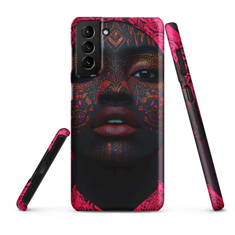 Neon Adornments: A Portrait of Cultural Expression