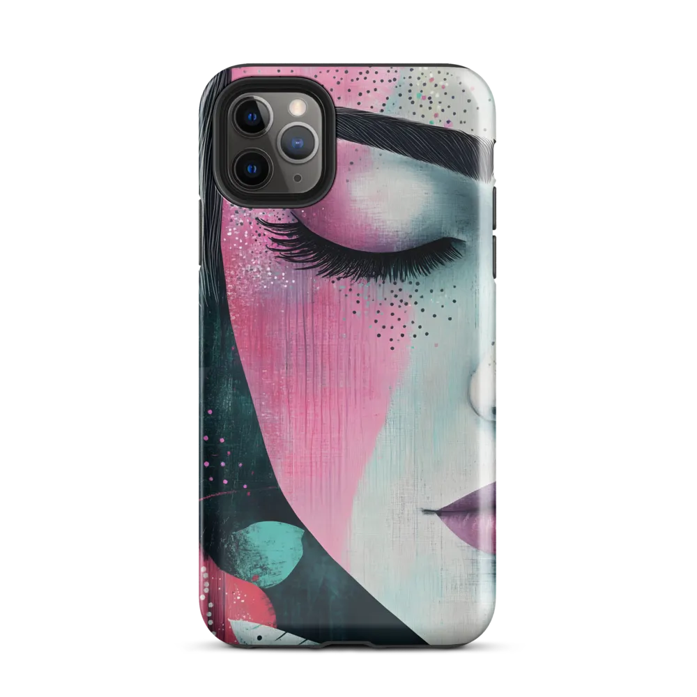 Serenity in Color: A Modern Portrait | Phone Case |  11 Pro Max | Tough Case | Glossy