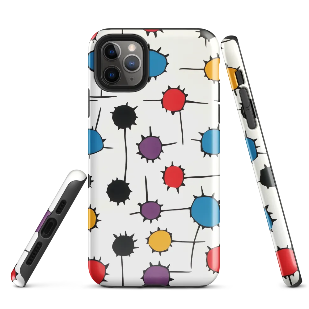 Dynamic Dance of Dots | Phone Case |  11 Pro Max | Tough Case | Glossy