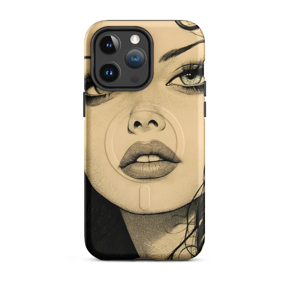 Enigmatic Gaze | Phone Case |  14 Pro Max | MagSafe® Tough Case | Matte