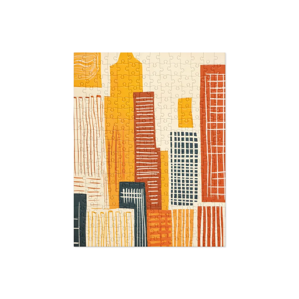 Urban Melodies: A Modern Cityscape | Jigsaw Puzzle | 252/520 pieces