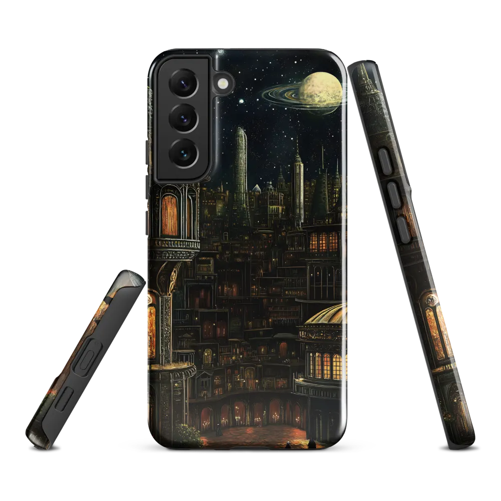 Celestial Enigma: A Surreal Cityscape