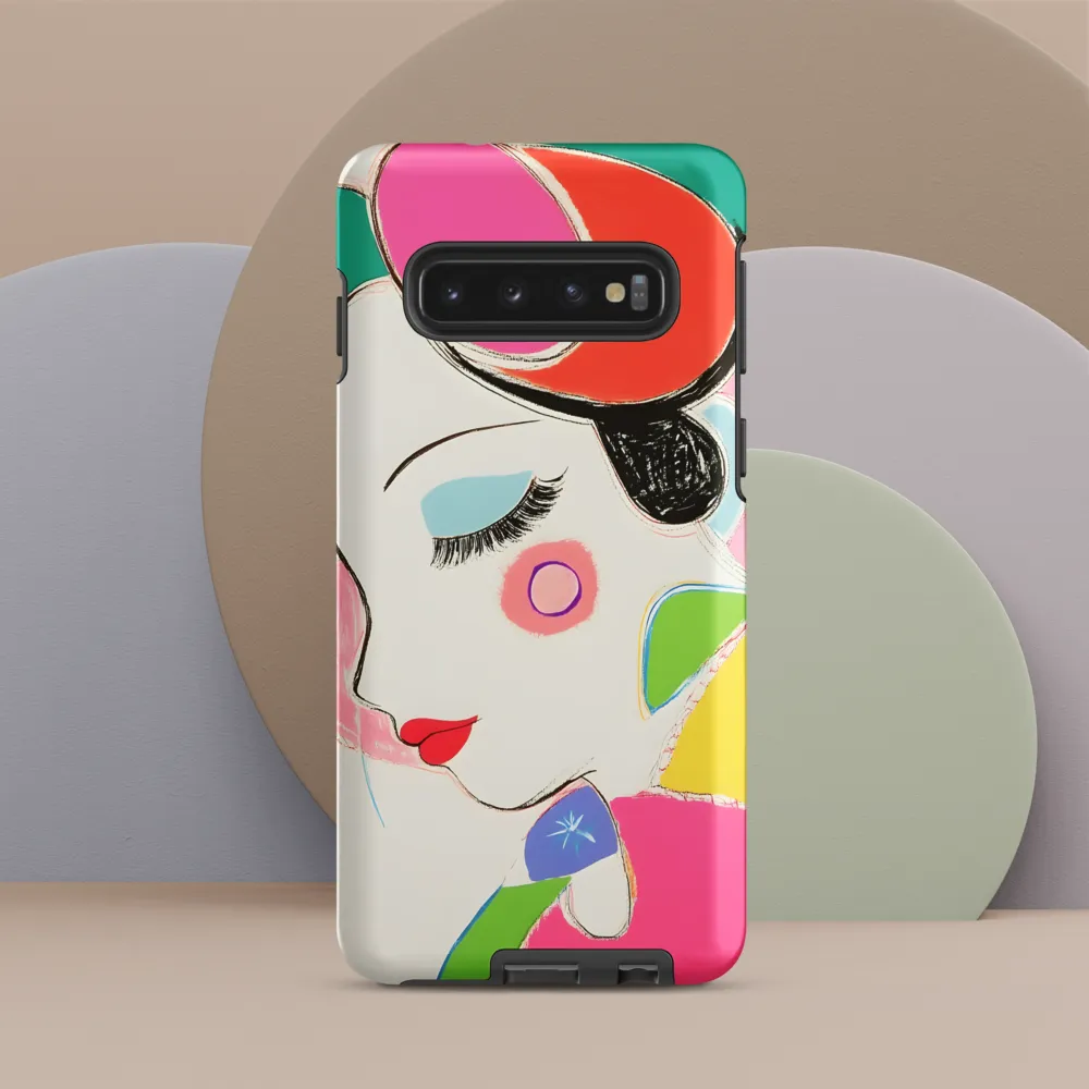 Whimsical Portrait in Colorful Abstraction