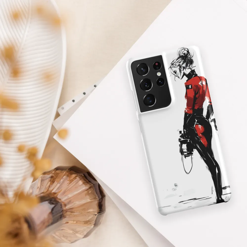 The Edgy Elegance | Phone Case |  S21 Ultra | Snap Case | Matte