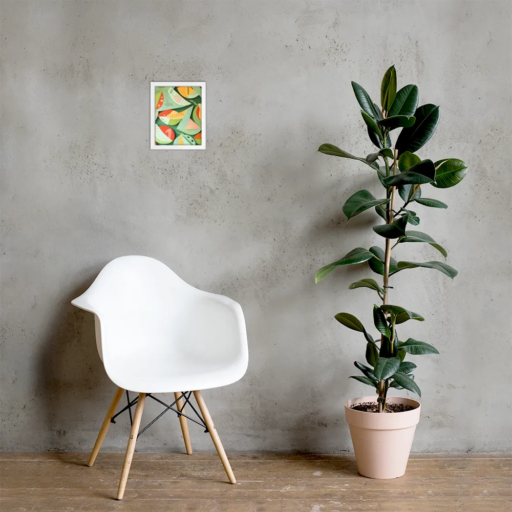 Nature's Palette | Poster with White Frame | 8″×10″