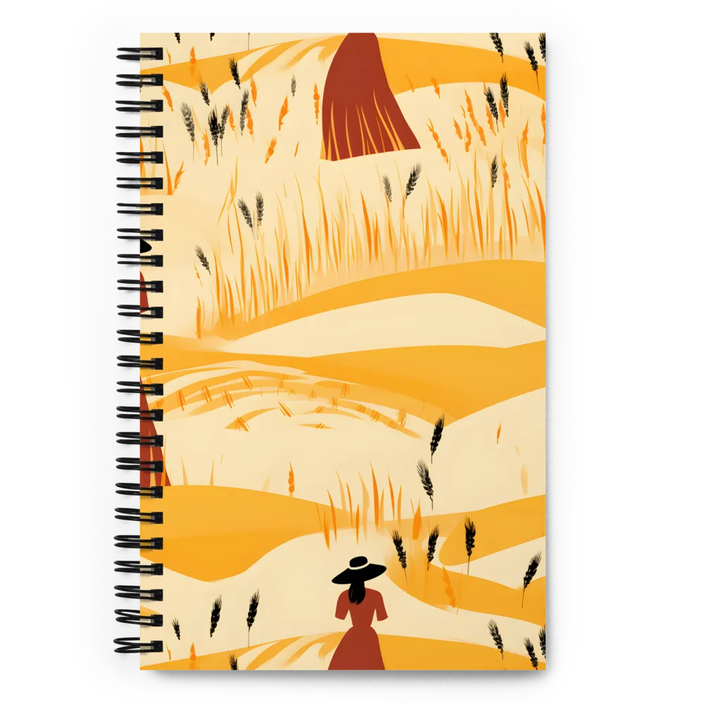 Embracing the Fields: A Floral Journey | Spiral Notebook