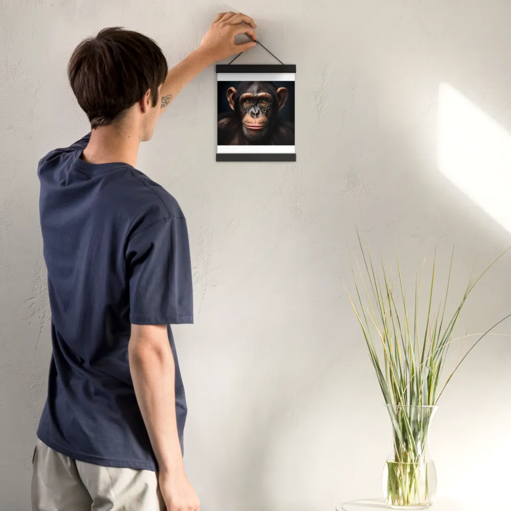 Whispers of Curiosity | Poster With Black Wood Hanger | 8″×10″