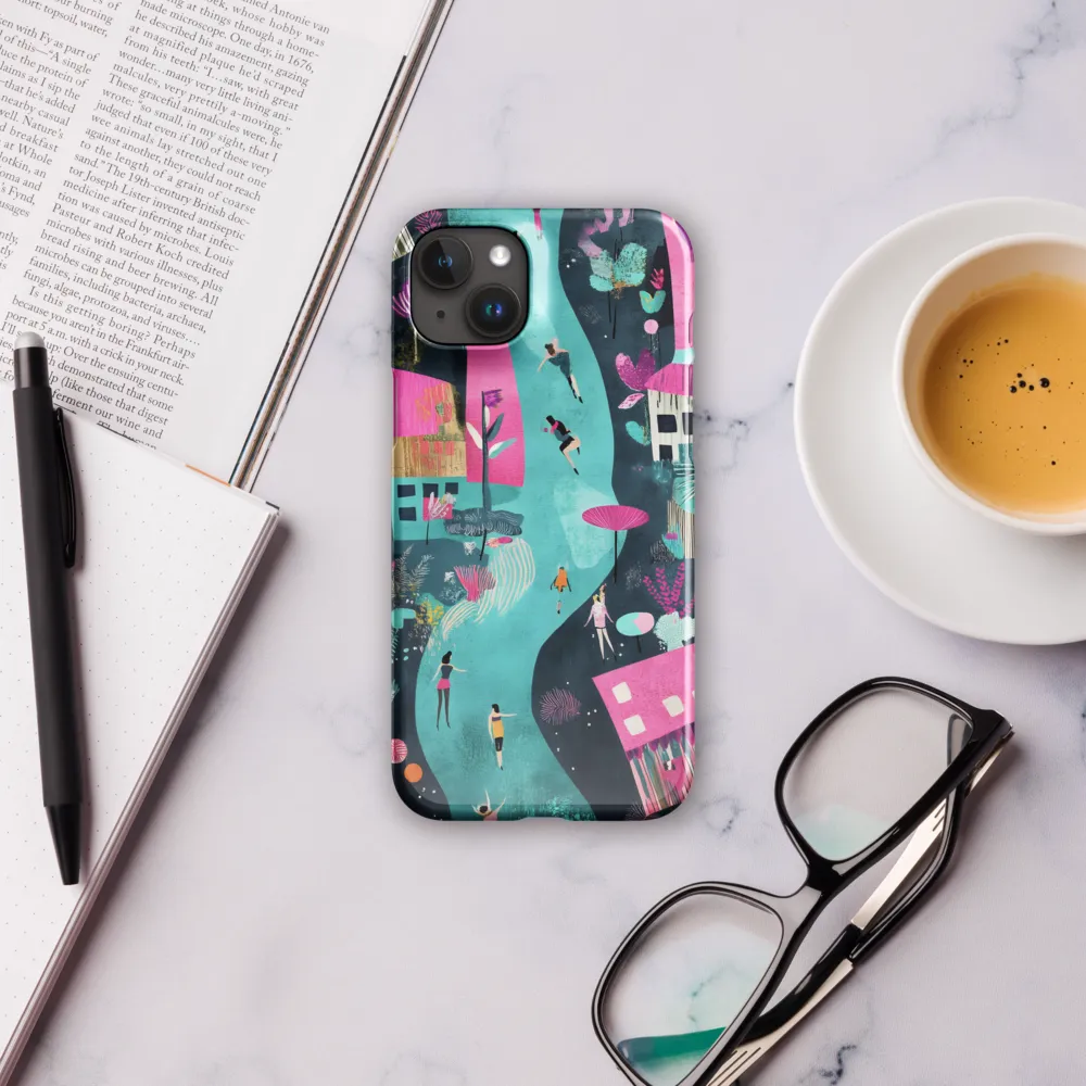 Whimsical Journey Through a Vibrant Landscape | Phone Case |  15 Plus | Snap Case | Glossy