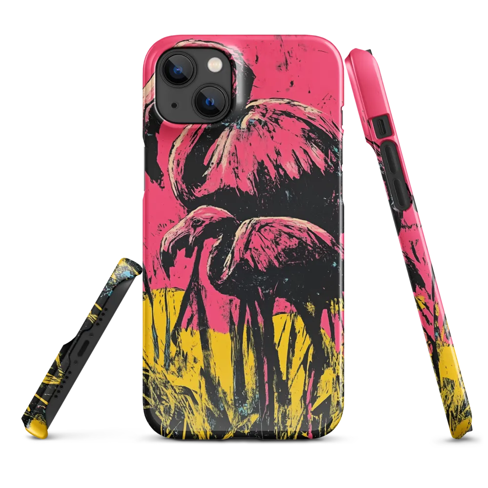 Flamingo Duet: A Pop Art Expression