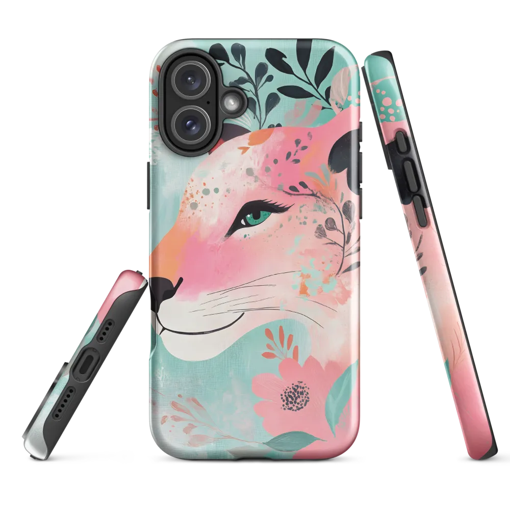 Whimsical Majesty: A Floral Lion