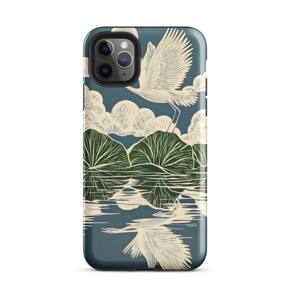 Ethereal Flight Over Water Lilies | Phone Case |  11 Pro Max | Tough Case | Glossy