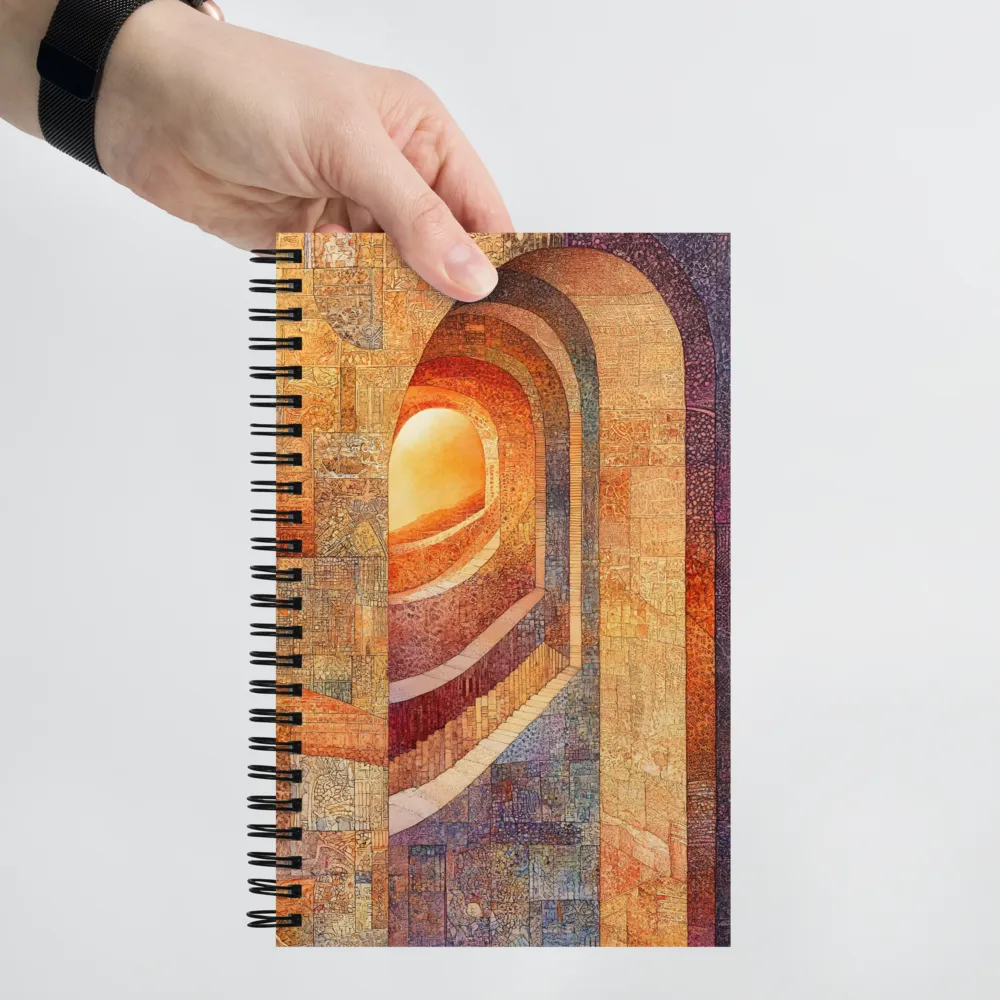 The Journey Through Shadows | Spiral Notebook